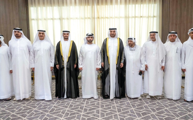 الصورة: منصور بن محمد يحضر أفراح جلفار وبوحميد