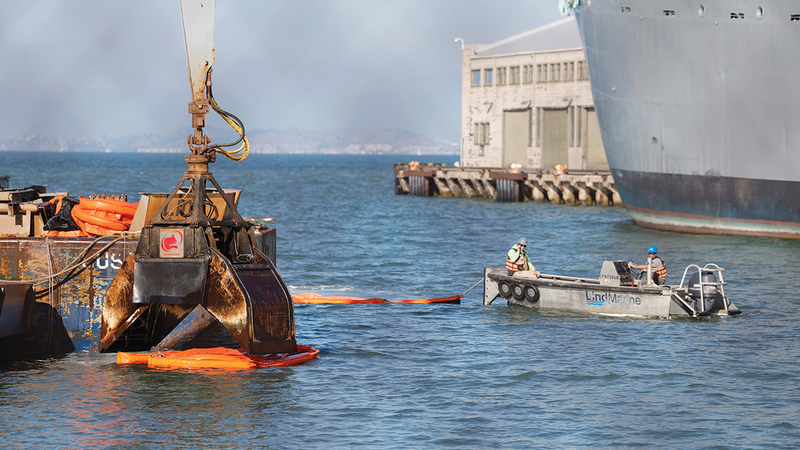 العملية الحالية تعد من بين أهم مشروعات تنظيف الخليج في العقود الأخيرة. إي.بي.إيه