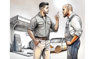 الصورة: شاب يطالب كراجاً بـ 100 ألف درهم تعويضاً عن تأخير إصلاح سيارته 5 سنوات