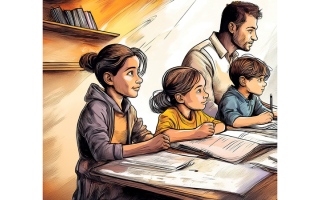 الصورة: رجل يقاضي طليقته لإسقاط حضانة 4 أبناء لـ «تدني مستواهم الدراسي»   