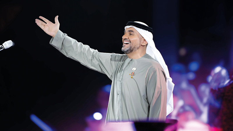 الجسمي قدّم باقة من أبرز أعماله في الحفل. من المصدر