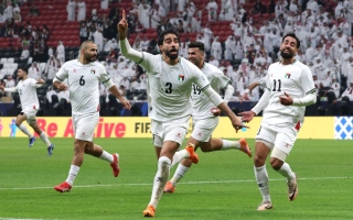 الصورة: «هدف قاتل» يُهدي فلسطين انتصاراً تاريخياً على قطر في كأس العرب
