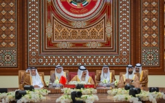 الصورة: ملك البحرين وأمير الكويت يؤكدان أهمية التكامل الخليجي