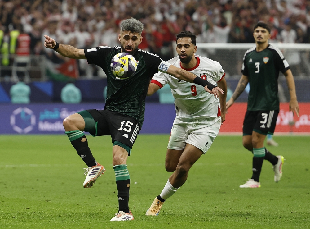 «الأبيض» يتعثر أمام الأردن في كأس العرب