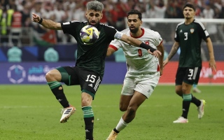 الصورة: «الأبيض» يتعثر أمام الأردن في كأس العرب