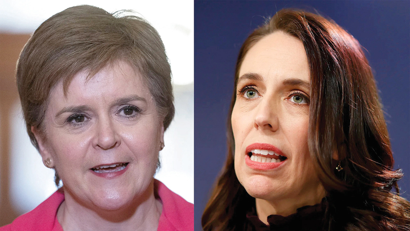 أرديرن قارنت تجربتها في السياسة بتجربة رئيسة وزراء أسكتلندا السابقة. أرشيفية