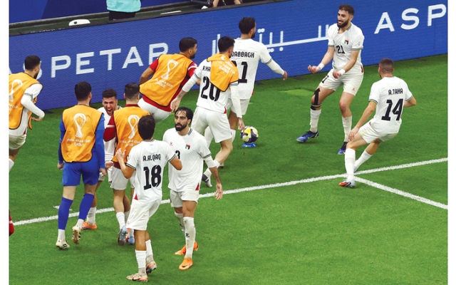 الصورة: «ريمونتادا» تاريخية لفلسطين أمام تونس