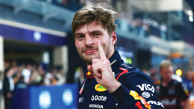 السائق الهولندي ماكس فيرستابن. من المصدر