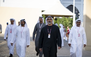 الصورة: خالد بن محمد بن زايد يزور فعاليات اليوم الختامي لسباق جائزة الاتحاد للطيران الكبرى للفورمولا 1