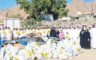 الصورة: &laquo;الإمارات نظيفة 2025&raquo; تلهم العمل الجماعي لحماية البيئة في الفجيرة
