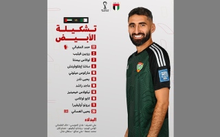 الصورة: مقارنة بتوليفة لقاء الكويت.. تغيير واحد في تشكيلة منتخب الإمارات أمام الجزائر