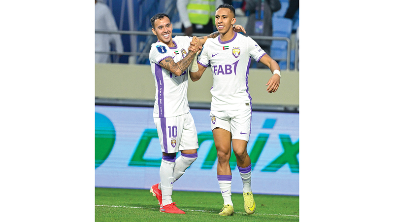 العين فاز على النصر ذهاباً بثلاثية. الإمارات اليوم