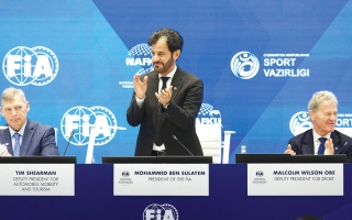 الصورة: إعادة انتخاب محمد بن سليم رئيساً للاتحاد الدولي للسيارات