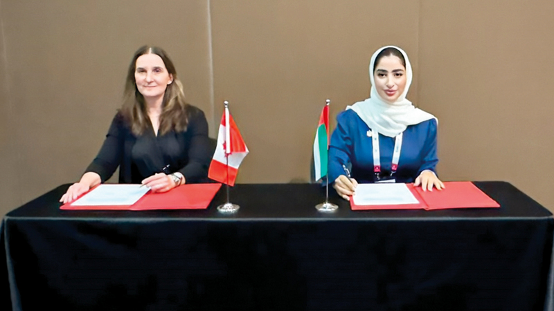 خلال التوقيع على الاتفاقية مع كندا. من المصدر