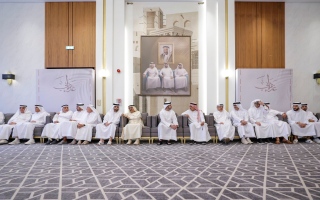 الصورة: حمدان بن محمد: مجالسنا كانت ولا تزال المدرسة الأولى لقيمنا