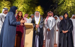الصورة: حاكم الشارقة في حفل إدراج &laquo;الفاية&raquo; على قائمة &laquo;اليونسكو&raquo;: الأرض لا تكذب