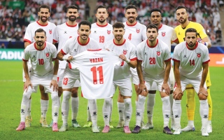الصورة: لاعبو الأردن يرغبون في إهداء لقب كأس العرب للنعيمات