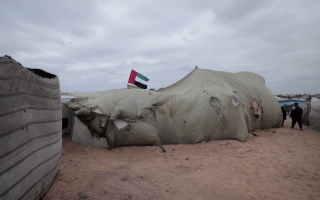 الصورة: الإمارات تكثف جهودها الإنسانية في غزة مع اشتداد العاصفة الشتوية
