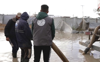 الصورة: الإمارات تكثّف جهودها الإنسانية في غزة استجابة لـ &laquo;المنخفض الجوي&raquo;