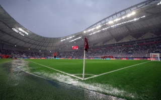 الصورة: رسمياً.. المذيع الداخلي لاستاد خليفة الدولي يعلن استئناف مباراة الامارات والسعودية بعد قليل