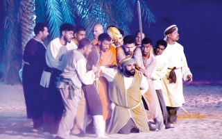 الصورة: &laquo;جمر الغضى&raquo; يختتم عروض &laquo;المسرح الصحراوي&raquo;