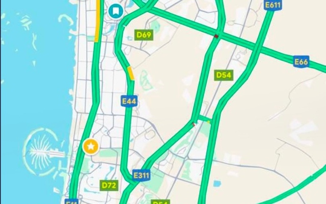 الصورة: طرق دبي: الشوارع الرئيسية سالكة