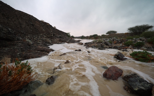 الصورة: أعلى نسب الأمطار في الدولة حتى صباح اليوم