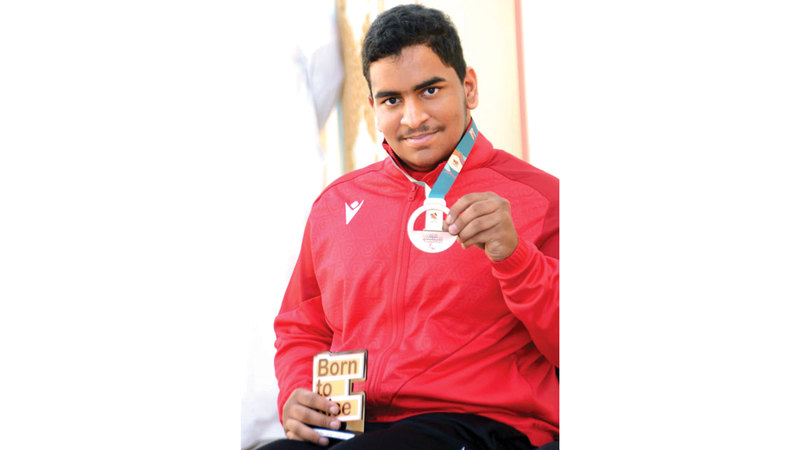 منصور القصاب: الدعم وتشجيع العائلة ومسؤولي النادي واللجنة البارالمبية شكّلا حافزاً لقبولي التحدي في رياضة الأقوياء.