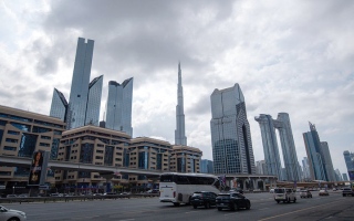 الصورة: قلب دبي والأجواء الشتوية