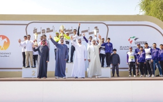 الصورة: منصور الحمادي بطل سباق &laquo;العمالقة&raquo; للقدرة