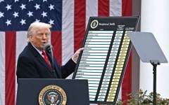 الصورة: البيت الأبيض: 235 مليار دولار حصيلة &laquo;الرسوم الجمركية&raquo; منذ يناير