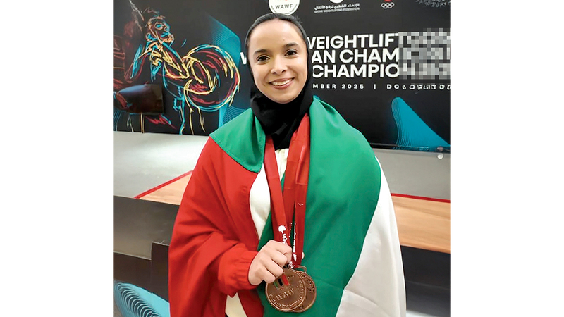 زهرة الهاشمي تزيّن «الأثقال» الإماراتية بـ «برونزيتين» في «غرب آسيا»