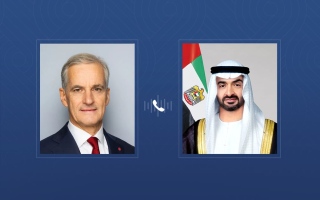 الصورة: رئيس الدولة ورئيس وزراء النرويج يؤكدان ضرورة المحافظة على وقف إطلاق النار في قطاع غزة