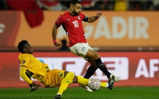 الصورة: محمد صلاح يصبح أول مصري يسجل في 5 نسخ متتالية من كأس إفريقيا