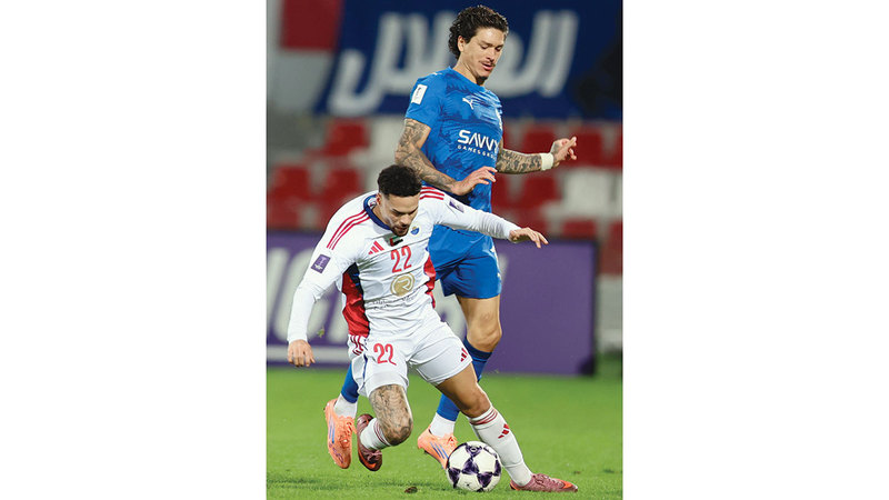 الشارقة خسر أمام الهلال بهدف دون رد. تصوير: سالم خميس