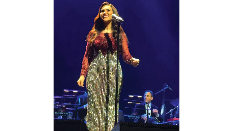 مي فاروق قدمت باقة من أعمالها الخاصة وأغاني
&laquo;الكبار &raquo;. الإمارات اليوم