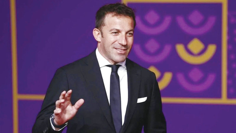 أسطورة كرة القدم الإيطالية ديل بييرو. أرشيفية