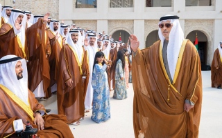 الصورة: تحت رعاية رئيس الدولة.. منصور بن زايد يشهد العرس الجماعي لأبناء مدينة أبوظبي