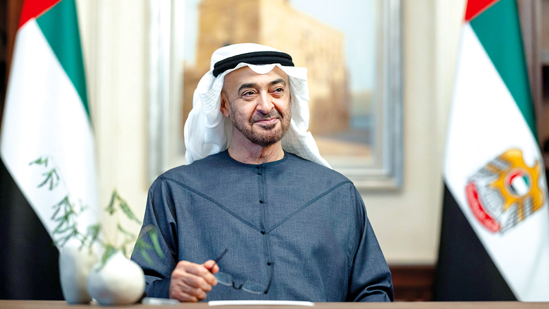 محمد بن زايد: خالص الأمنيات بأن يعم السلام والأمن ربوع العالم أجمع، وأن تنعم البشرية بمستقبل أكثر ازدهاراً واستقراراً.