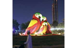 الصورة: دبي وحديقتها المتوهجة