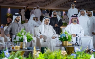 الصورة: حاكم عجمان وولي عهده يشهدان ختام بطولة عجمان لجمال الخيل العربية 2026