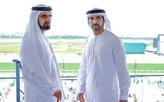 الصورة: حمدان بن محمد: محمد بن راشد صنع مجداً للوطن وقاد مسيرة نهضة وحضارة