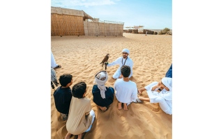 الصورة: &laquo;مخيم غمران&raquo;.. 3 أسابيع على درب الأجداد في صحراء دبي