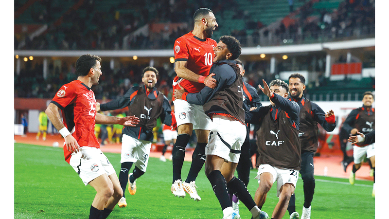 مصر تحتفل أمام بنين بعد معاناة.. وتبلغ «ربع نهائي إفريقيا»