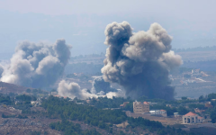 الصورة: الرئيس اللبناني يندد بالغارات الإسرائيلية