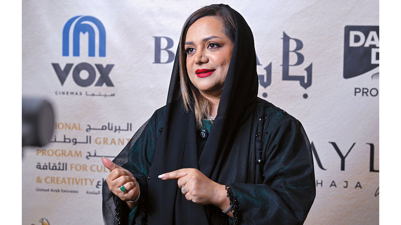 نايلة الخاجة: فاقت نسبة أنامل السيدات اللواتي عملن في الفيلم 20% من مجمل العاملين فيه، وكانت البصمة الإماراتية واضحة في العمل.