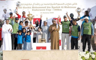 الصورة: حمدة اّل علي بطلة كأس محمد بن راشد للقدرة