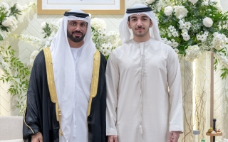 الصورة: محمد بن راشد بن محمد يحضر أفراح بالجافلة والنيادي