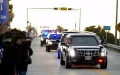 الصورة: بسبب "جسم مشبوه".. تغيير مسار موكب ترامب في فلوريدا