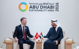 الصورة: رئيس الدولة يلتقي رئيس وزراء مونتينغرو خلال فعاليات "أسبوع أبوظبي للاستدامة"